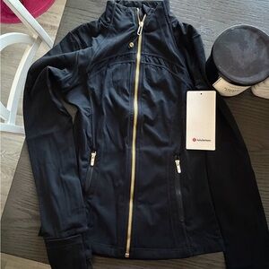 lululemon Black Jacket with Gold Accents